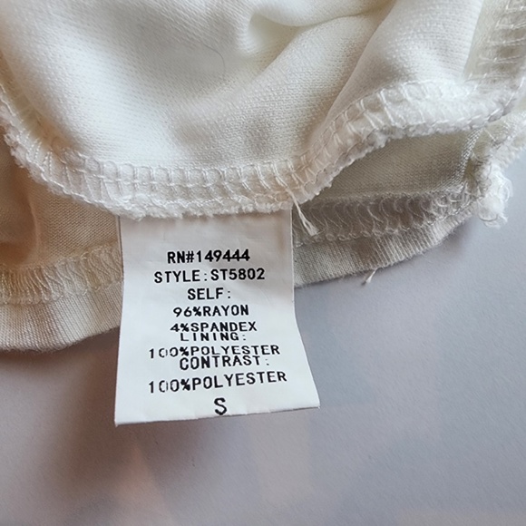 Ember White Lace Sleeveless Boho Top- Flowy Blouse Women's SMALL - Picture 9 of 10